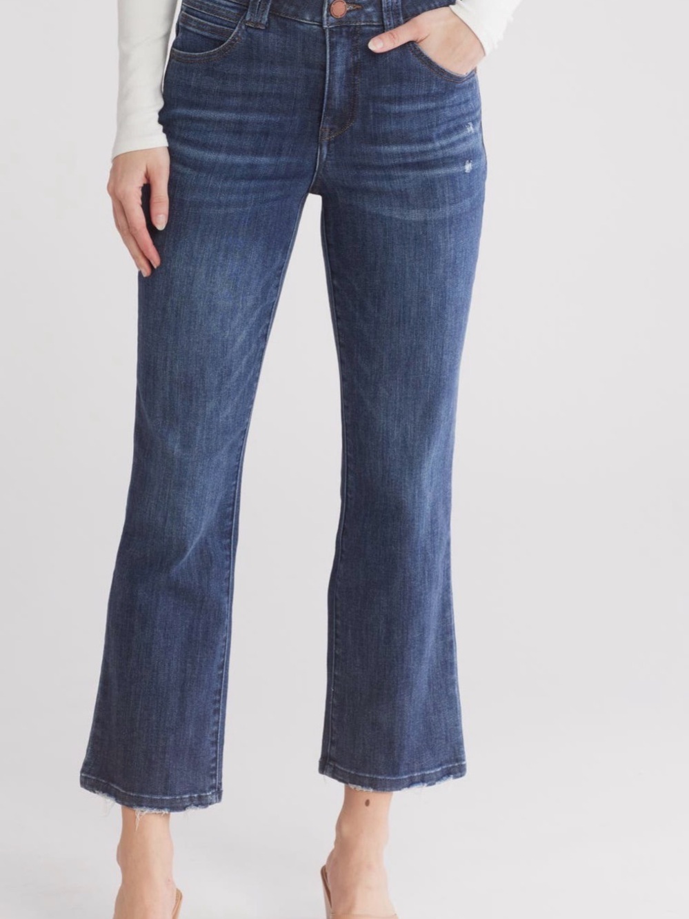 Democracy Dark Wash Wide Leg Jeans - Navy (Open to Offers)
